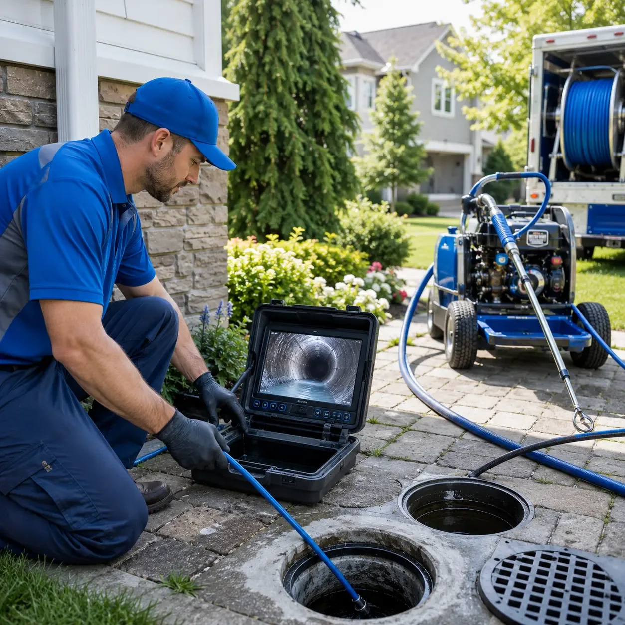 Outdoor drain cleaning professionals serving Montchanin, DE