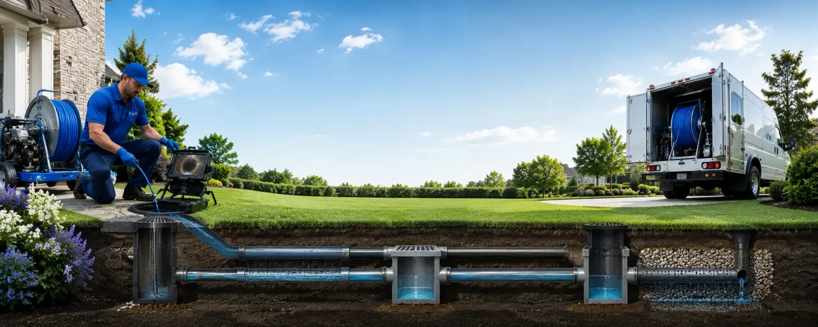 Outdoor drain cleaning information for Montchanin, DE